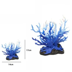 CORALLO PIANTA ARTIFICIALE FINTA PER DECORAZIONE ACQUARIO VARI COLORI 17X7X14 CM