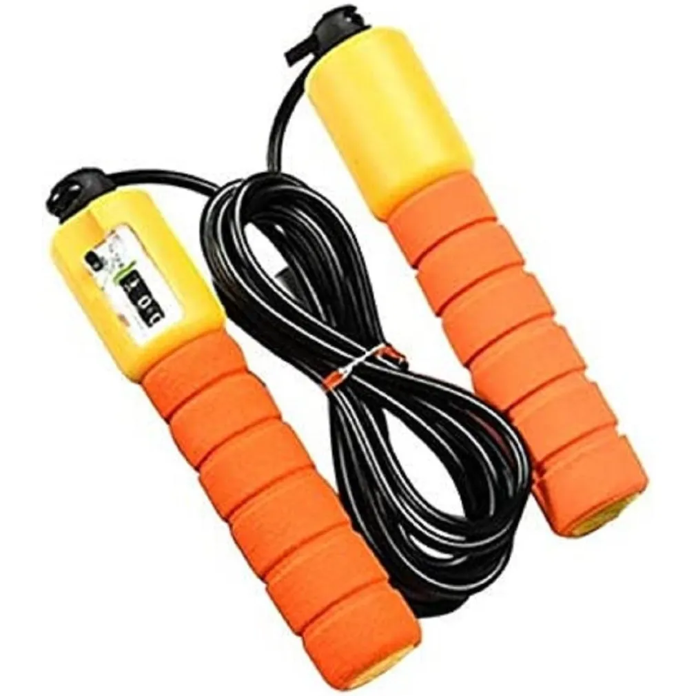 CORDA DA SALTO PROFESSIONALE CROSSFIT MANIGLIA ANTISCIVOLO AUTO CONTEGGIO