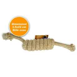 CORDA PER CANE CANI STILE OSSO DA MORDERE 22 CM GIOCO ADDESTRAMENTO TOYS DOG
