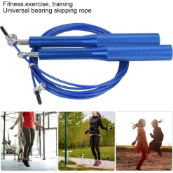 CORDA PER SALTARE 3 MT PVC LEGA DI ALLUMINO ANTISCIVOLO PORTATILE PER FITNESS