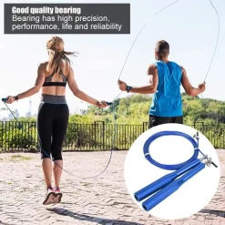 CORDA PER SALTARE 3 MT PVC LEGA DI ALLUMINO ANTISCIVOLO PORTATILE PER FITNESS