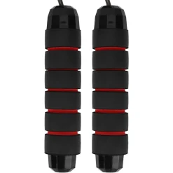 CORDA PER SALTARE IN ACCIAIO REGOLABILE CUSCINETTI A SFERA MANIGLIE IN SCHIUMA