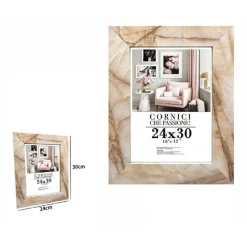 CORNICE FOTO PORTAFOTO QUADRI TELE POSTER 24 X 30 CM MODELLO EFFETTO MARMO 71665