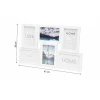 CORNICE MULTIFOTO PARETE MURO 6 FOTO 10X15CM PORTA FOTOGRAFIE PVC BIANCA 219637