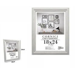 CORNICE PER FOTOGRAFIE QUADRI TELE POSTER PORTAFOTO 18X24CM MODELLO SILVER 71616