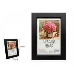 CORNICE PORTAFOTO PORTA FOTO FOTOGRAFIA 15 X 20 CM 6"X8" COLORE NERA 68651