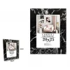 CORNICE PORTAFOTO QUADRI TELE POSTER 20 X 25 CM MODELLO EFFETTO MARMO NERO 71671