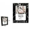 CORNICE PORTAFOTO QUADRI TELE POSTER 10 X 15 CM MODELLO EFFETTO MARMO NERO 71667