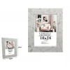 CORNICE PORTAFOTO QUADRI TELE POSTER 18X24 CM MODELLO EFFETTO MARMO BIANCO 71652