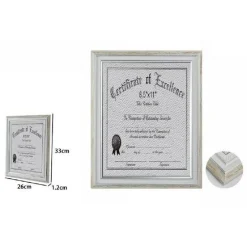 CORNICE QUADRO PER CERTIFICATI DIPLOMI LAUREA 26 X 33 CM MODELLO 65419