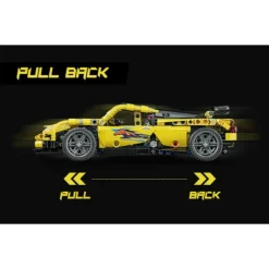 COSTRUZIONI MATTONCINI 509 + PEZZI AUTO SPORTIVA COMPATIBILE Q-JM801