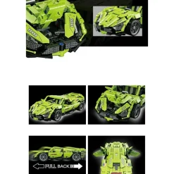 COSTRUZIONI MATTONCINI 500 + PEZZI AUTO SPORTIVA COMPATIBILE Q-JM803