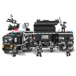 COSTRUZIONI PER BAMBINI BLOCKS POLICE CASERMA DI POLIZIA DIY 8 SET ASSORTITI