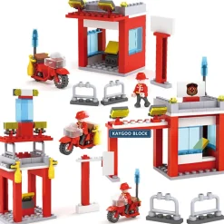 COSTRUZIONI PER BAMBINI BLOCKS FIREFIGHTERS POMPIERI DIY 8 SET ASSORTITI