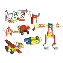 COSTRUZIONI PER BAMBINI INCAS CON SECCHIELLO CONTENITORE 34PZ IN PLASTICA