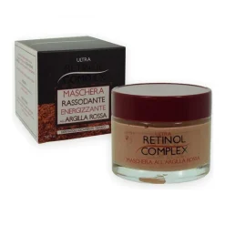 CREMA MASCHERA VISO RASSODANTE ARGILLA ROSSA 50ML CON TOCOFEROLO ENERGIZZANTE