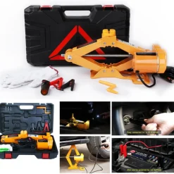 CRICK ELETTRICO SOLLEVATORE CRIC PANTOGRAFO SOLLEVAMENTO AUTO 2 TON 2000Kg 12V