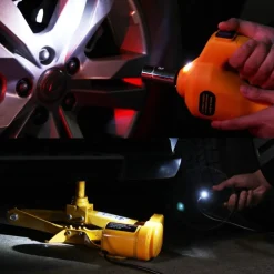 CRICK ELETTRICO SOLLEVATORE PANTOGRAFO AUTO 3 TON 12V AVVITATORE IMPATTO BUSSOLE