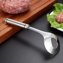 CUCCHIAIO PER POLPETTE ANTIADERENTE UTENSILE DA CUCINA STAMPO IN ACCIAIO INOX