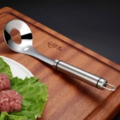 CUCCHIAIO PER POLPETTE ANTIADERENTE UTENSILE DA CUCINA STAMPO IN ACCIAIO INOX