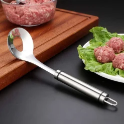 CUCCHIAIO PER POLPETTE ANTIADERENTE UTENSILE DA CUCINA STAMPO IN ACCIAIO INOX