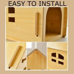 CUCCIA CASA GABBIA CANE CANI DI TAGLIA GRANDE PER INTERNO ESTERNO 80 X 55 X 74CM