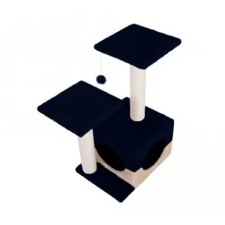 CUCCIA CON TIRAGRAFFI PER GATTO GATTI CON COLONNE IN SISAL E DUE RIPIANI