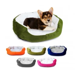 CUCCIA MORBIDA PER CANI E GATTI INVERNO CALDO IN PILE 42X30X15CM CON CUSCINO