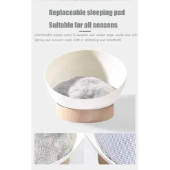 CUCCIA PER GATTI CANI CASA A GUSCIO UOVO UNIVERSALE CON CUSCINO MULTIFUNZIONALE