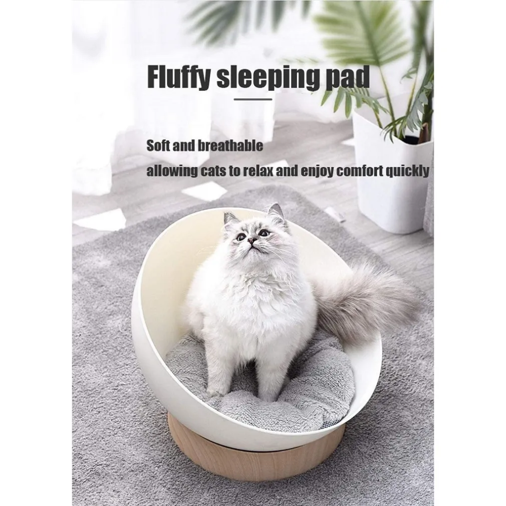 CUCCIA PER GATTI CANI CASA A GUSCIO UOVO UNIVERSALE CON CUSCINO MULTIFUNZIONALE