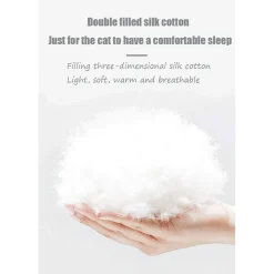 CUCCIA PER GATTI CANI CASA A GUSCIO UOVO UNIVERSALE CON CUSCINO MULTIFUNZIONALE