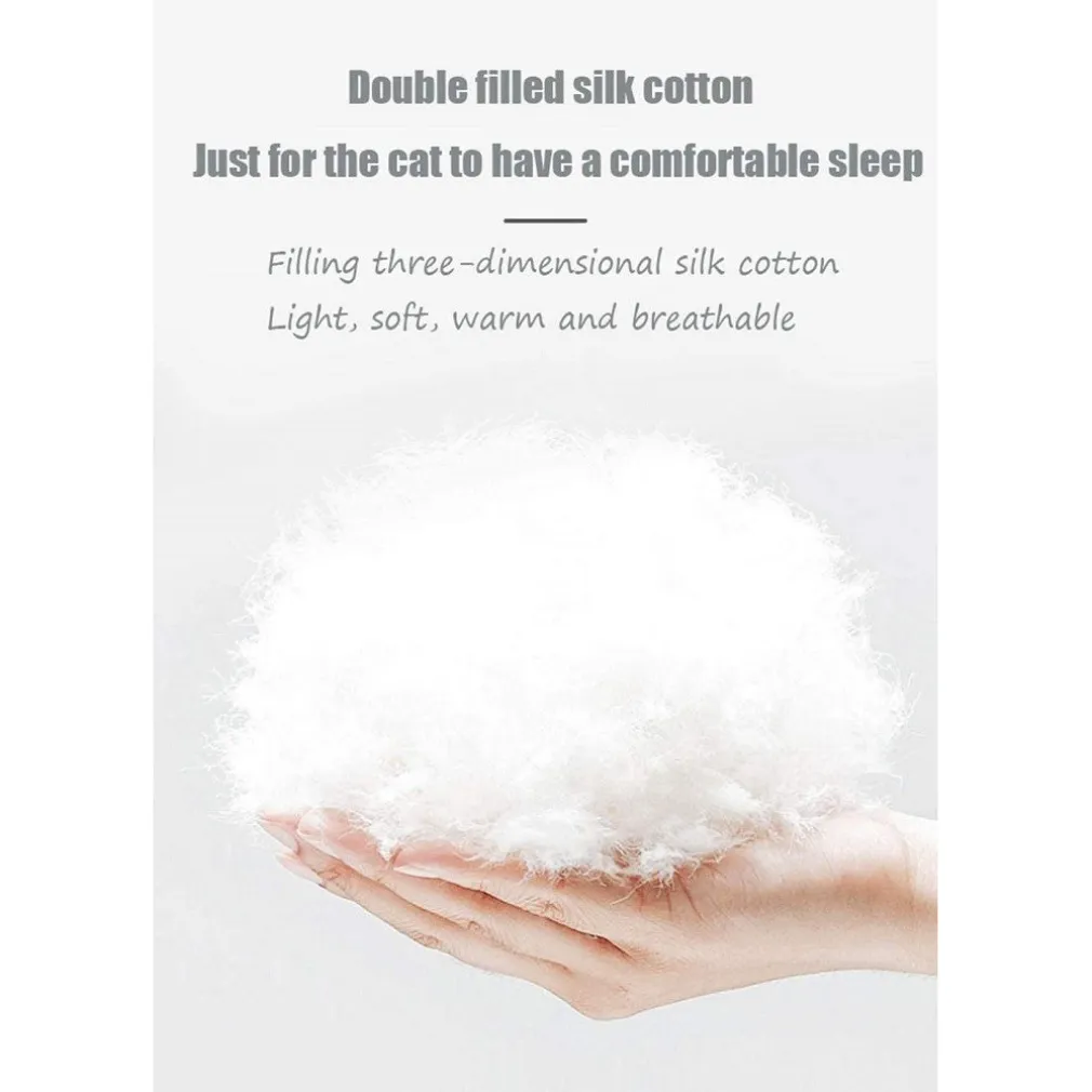 CUCCIA PER GATTI CANI CASA A GUSCIO UOVO UNIVERSALE CON CUSCINO MULTIFUNZIONALE