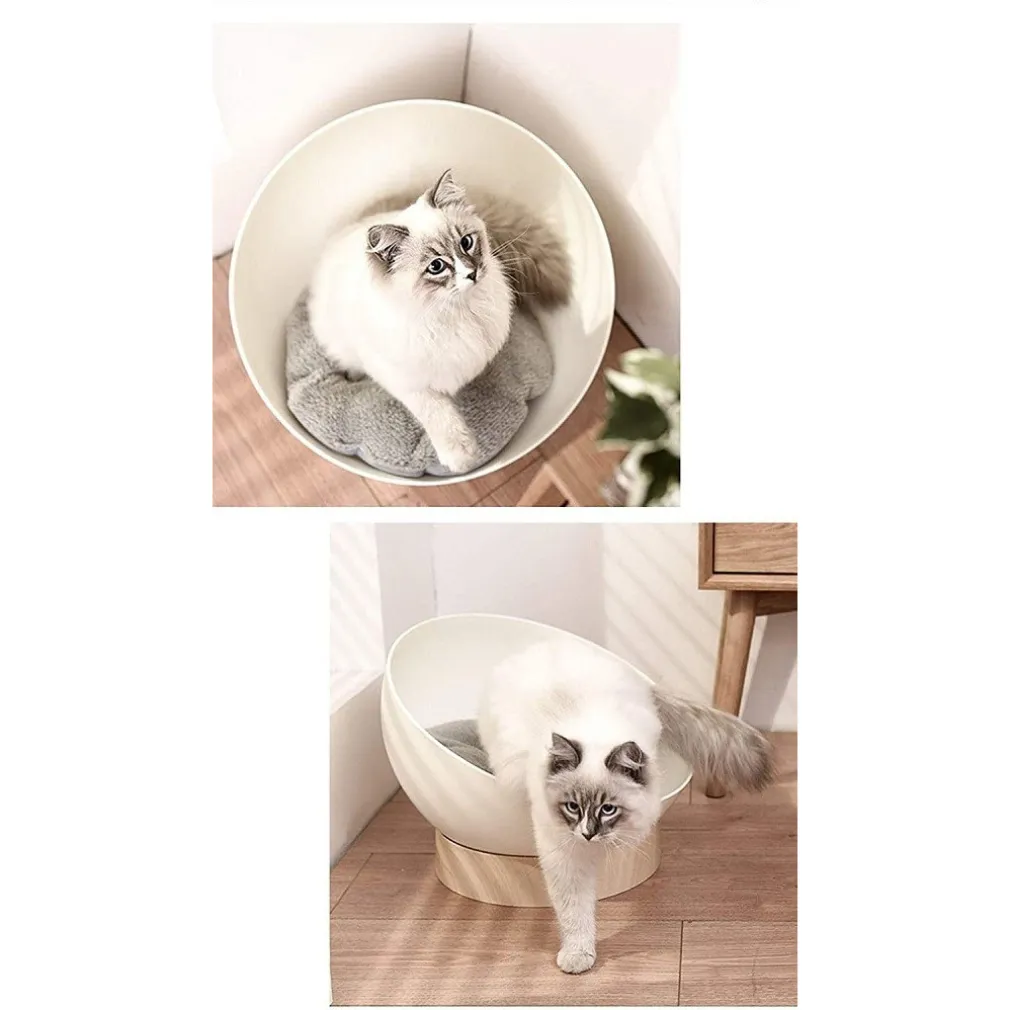 CUCCIA PER GATTI CANI CASA A GUSCIO UOVO UNIVERSALE CON CUSCINO MULTIFUNZIONALE