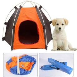 CUCCIA TENDA PORTATILE PER ANIMALI IMPERMEABILE DA ESTERNO RIPIEGABILE SPIAGGIA