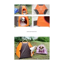 CUCCIA TENDA PORTATILE PER ANIMALI IMPERMEABILE DA ESTERNO RIPIEGABILE SPIAGGIA