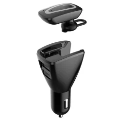 CUFFIA AURICOLARE BLUETOOTH V4.0 UNIVERSALE CARICATORE AUTO PRESA ACCENDISIGARI