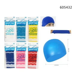 CUFFIA DA NUOTO ACCESSORI PER PISCINA MARE UNISEX 22.8X18.7CM VARI COLORI 605432