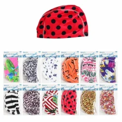 CUFFIA NUOTO PER PISCINA ESTATE IN TESSUTO UNISEX VARIE FANTASIE MISTE 25X17 CM 605435