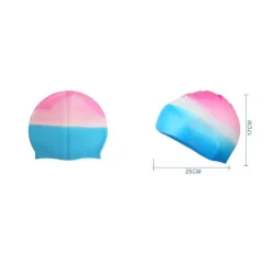 CUFFIA NUOTO PER PISCINA ESTATE IN SILICONE UNISEX COLORI MISTI 25X17CM 605433