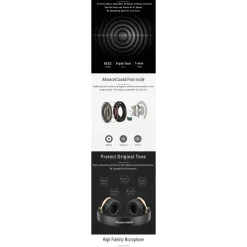 CUFFIE AURICOLARI BLUETOOTH STEREO SUPER BASS WIRELESS RADIO MP3 PIEGHEVOLI Q-69