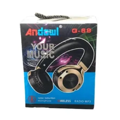 CUFFIE AURICOLARI BLUETOOTH STEREO SUPER BASS WIRELESS RADIO MP3 PIEGHEVOLI Q-69