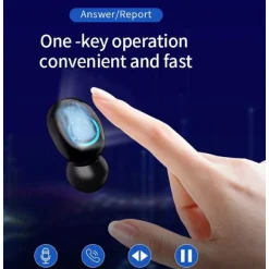 CUFFIE AURICOLARI POWER BANK STEREO HI-FI PER MUSICA WIRELESS Q66 TWS BLUETOOTH