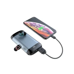 CUFFIE AURICOLARI POWER BANK STEREO HI-FI PER MUSICA WIRELESS Q66 TWS BLUETOOTH