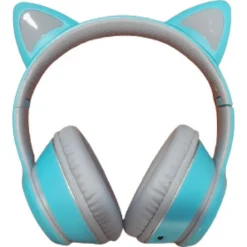 CUFFIE AURICOLARI WIRELESS/CABLATE ORECCHIE GATTO RICARICABILI BLUETOOTH Q-EM50