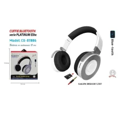CUFFIE BLUETOOTH MICROFONO AUTONOMIA 15 ORE SMARTPHONE MUSICA MAXTECH CU-BT006