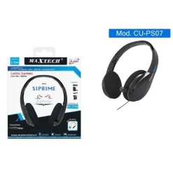 CUFFIE GAMING COMPATIBILE PER PS4/PC CON FILO MICROFONO VIVAVOCE MAXTECH CU-PS07