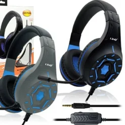 CUFFIE HEADSET CON MICROFONO GAMING DA GIOCO JACK 3,5MM PER PC LAPTOP EAR-PS406