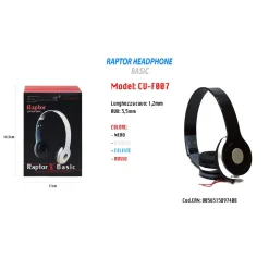 CUFFIE PORTATILI 3,5MM PC COMPUTER MAC NOTEBOOK MP3 MUSIC MAXTECH EDITION BASIC CU-F007