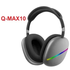CUFFIE Q-MAX10 STEREO WIRELESS RICARICABILI USB BLUETOOTH CON 7 LUCI LED COLORATE