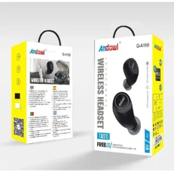 CUFFIE SENZA FILI AURICOLARI WIRELESS Q-A169 BLUETOOTH SMARTPHONE IOS ANDROID